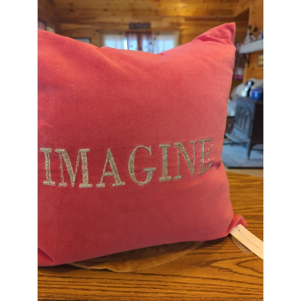 NWT Iosis Discontinued Yves‎ Delorme Decorative Pillow IMAGINE Pink Very Soft